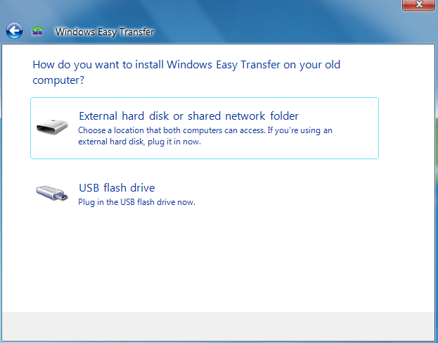 Windows Easy Transfer Wizard